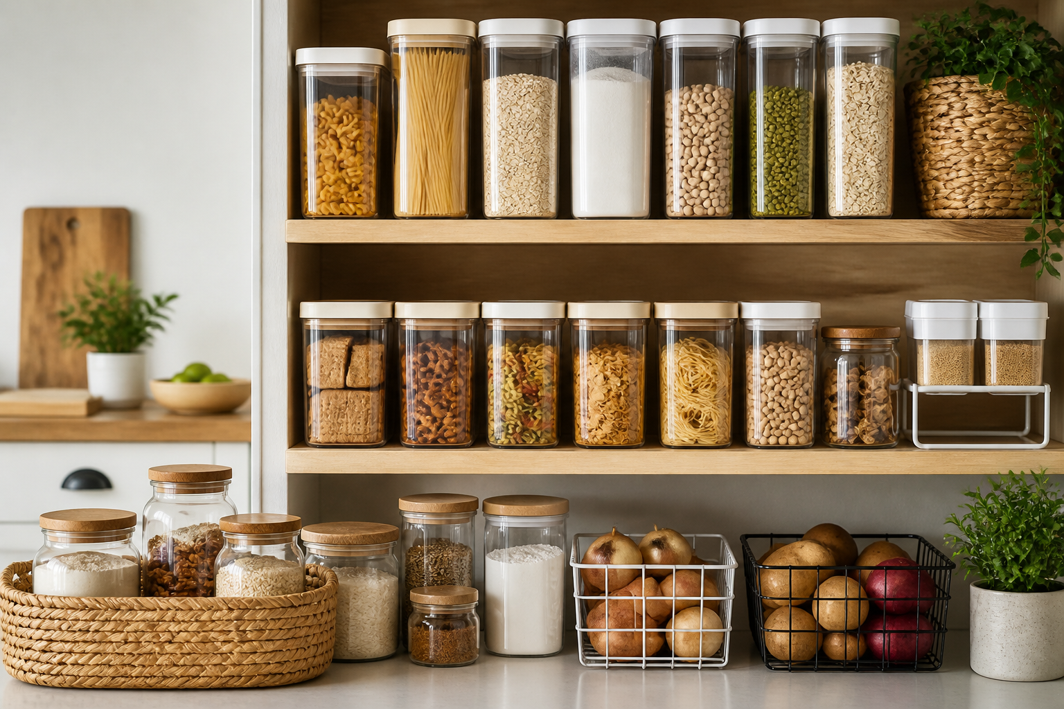How to Organize Dry Food and Kitchen Staples