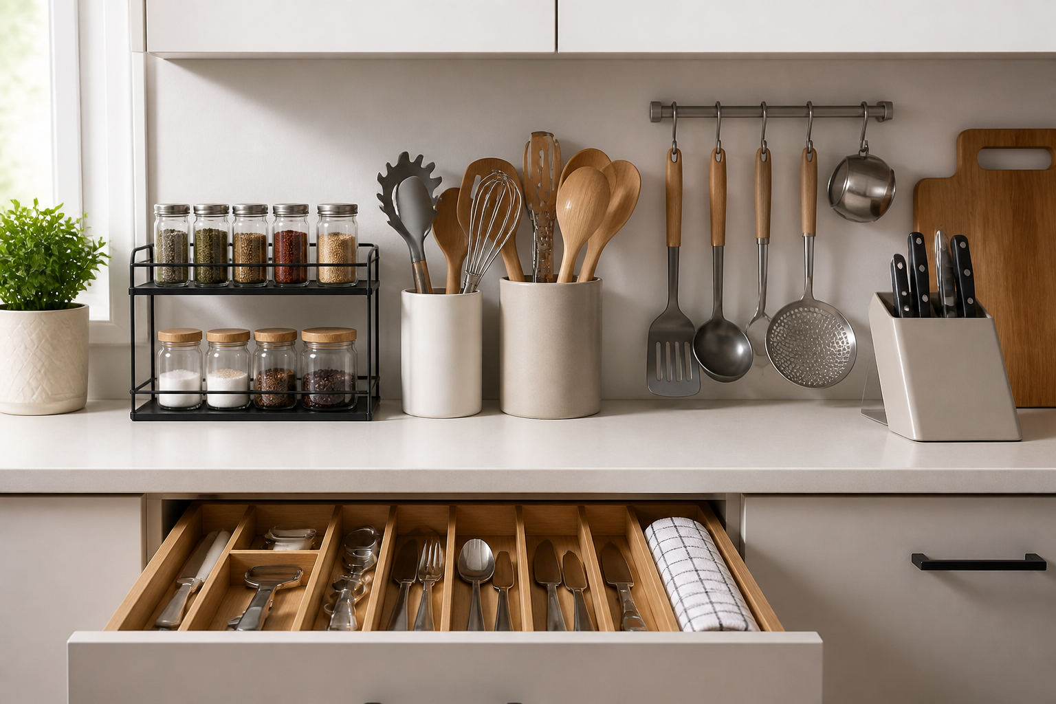 How to Organize Frequently Used Kitchen Tools
