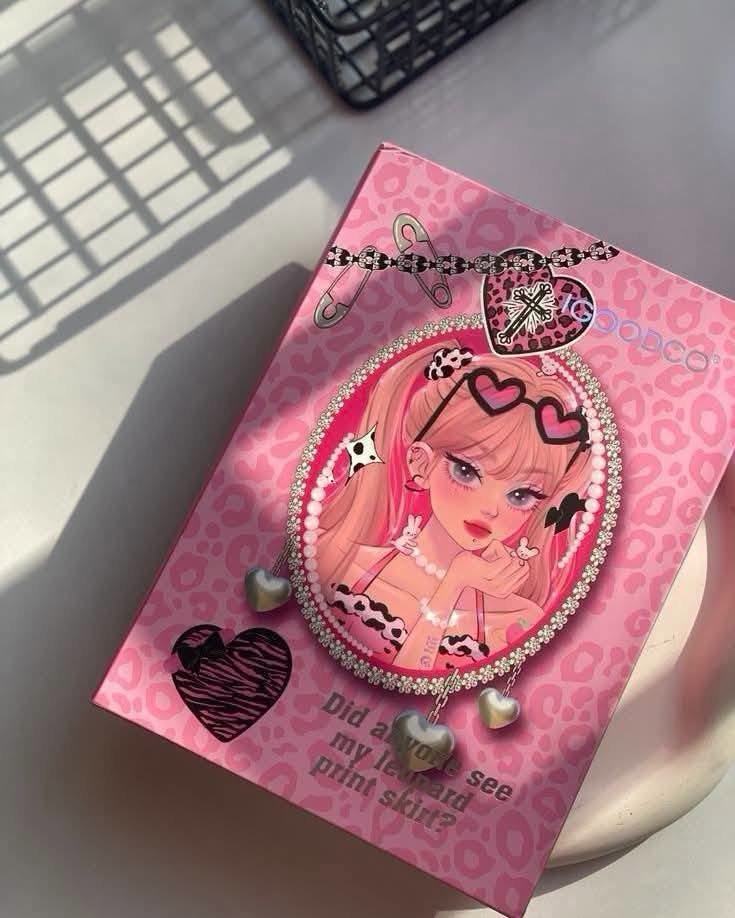 Pink All-in-One Book with Makeup Palette