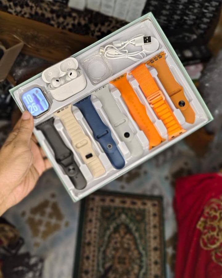 7-in-1 Smartwatch Gift Combo Set image 2